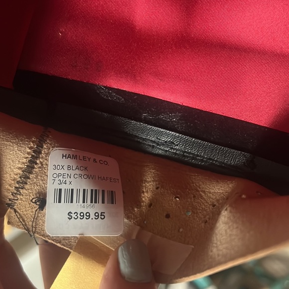 Hamleys felt cowboy hat 7 3/4 - Picture 7 of 9